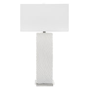 Uttermost Pillar White Marble Table Lamp