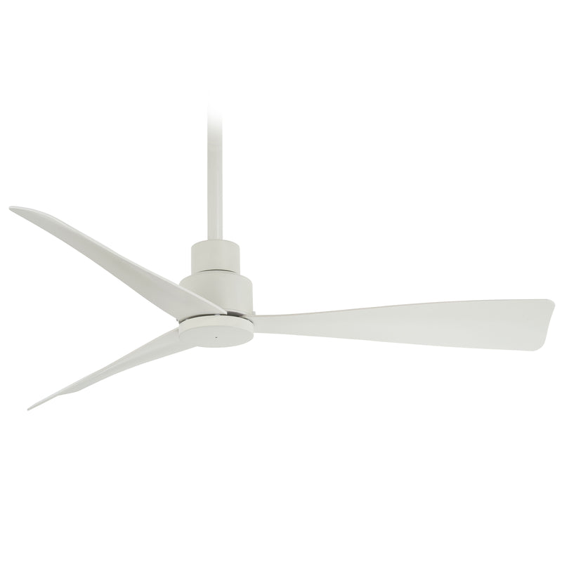 Minka Aire F786-WHF Simple 44 in. Outdoor Flat White Ceiling Fan with Remote