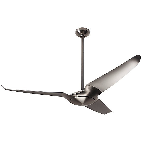 Modern Fan Company IC/Air3 DC 56 in. Bright Nickel Ceiling Fan with Nickel Blades and Remote Control