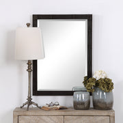 Uttermost 09485 Gower Aged Black Vanity Mirror