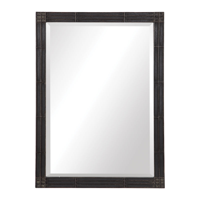 Uttermost 09485 Gower Aged Black Vanity Mirror