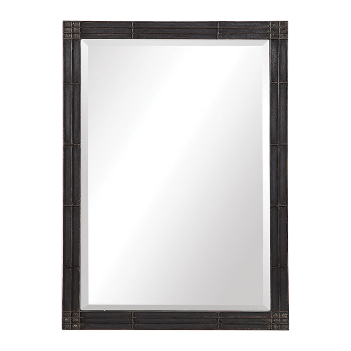 Uttermost 09485 Gower Aged Black Vanity Mirror