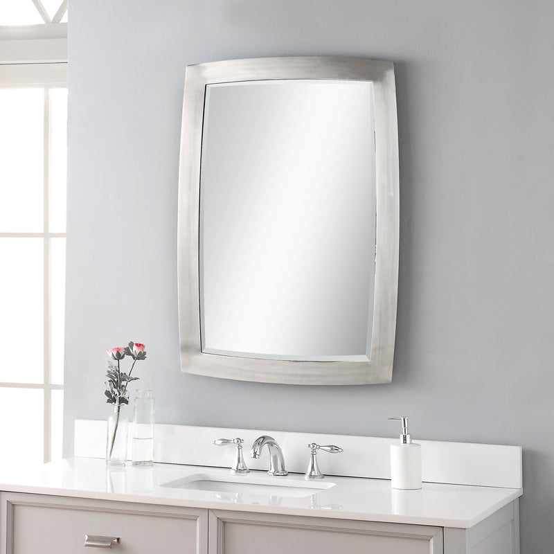 Uttermost 09618 Haskill Brushed Nickel Mirror