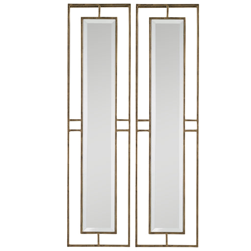 Uttermost 07082 Rutledge Gold Mirrors, Set of 2