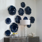 Uttermost Abella Blue Ceramic Wall Decor