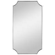 Uttermost Lennox Nickel Scalloped Corner Mirror