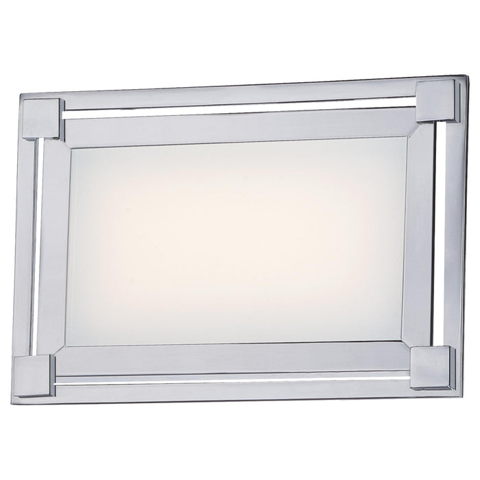George Kovacs P1161-077-L Framed Chrome LED Bathroom Vanity Light