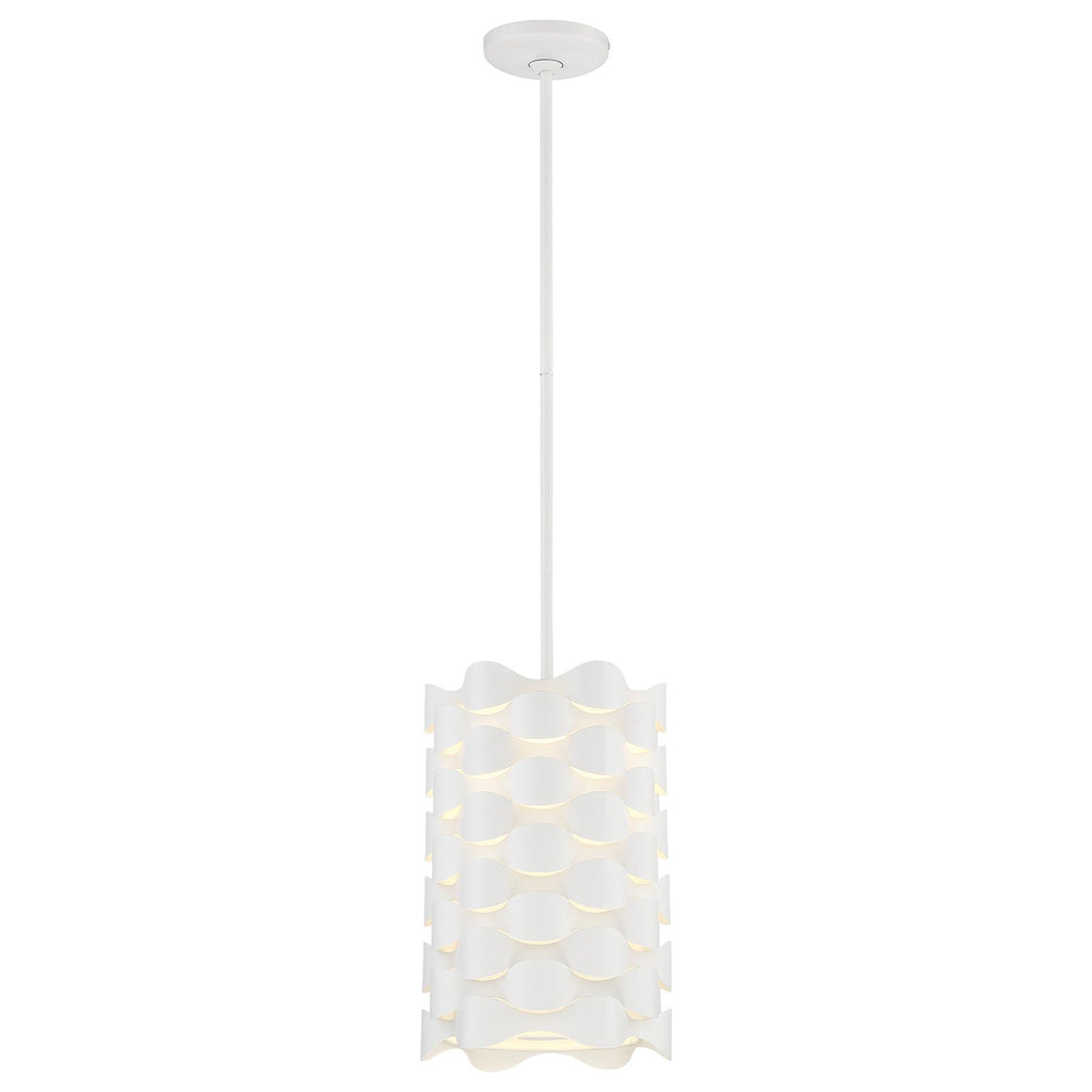George Kovacs P1301-655-L Coastal Current Sand White LED Mini Pendant