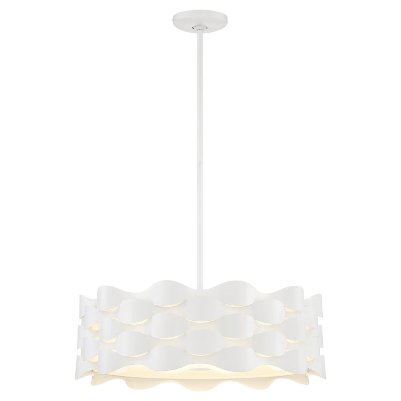 George Kovacs P1304-655-L Coastal Current Sand White LED Pendant Light