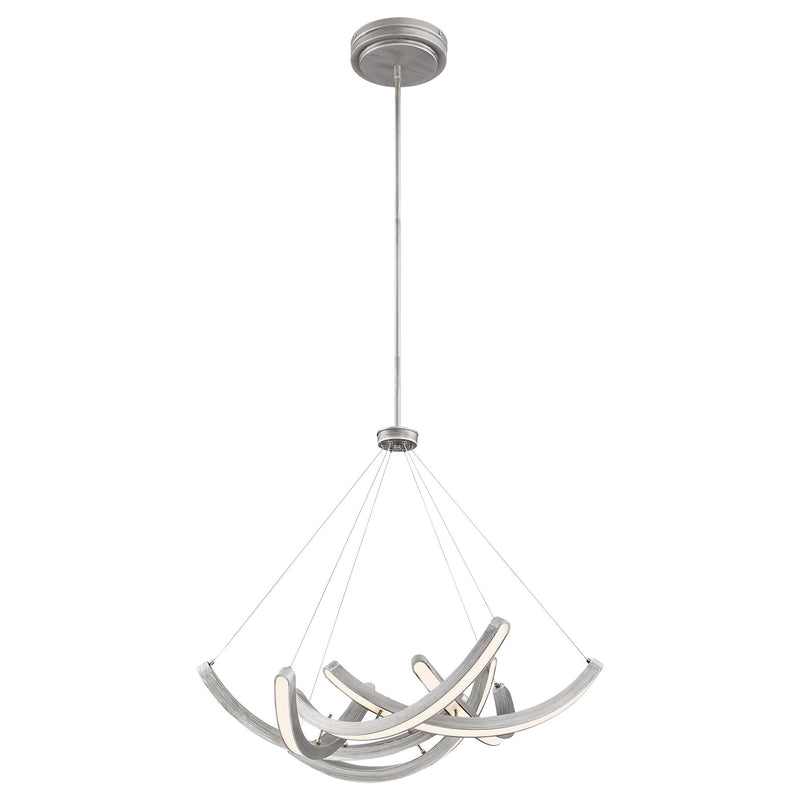 George Kovacs P1337-665-L Swing Time Brushed Silver LED Pendant Light