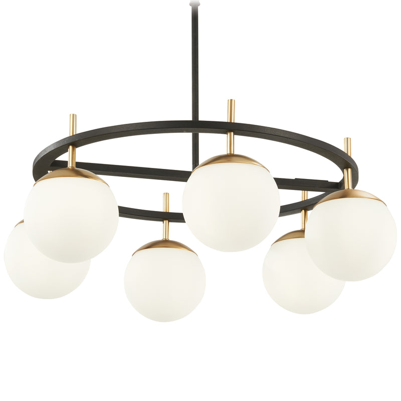 George Kovacs P1356-618 Alluria Weathered Black w/ Autumn Gold Pendant Light