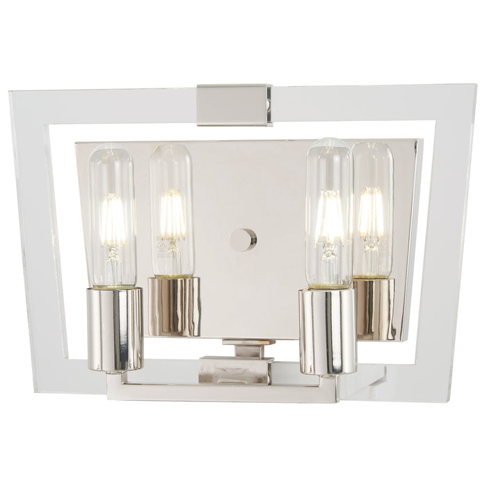 George Kovacs P1372-613 Crystal Chrome Polished Nickel Bathroom Vanity Light