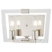 George Kovacs P1372-613 Crystal Chrome Polished Nickel Bathroom Vanity Light