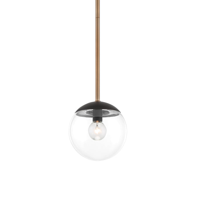 George Kovacs Outer Limits 1 Light Mini Pendant Painted Bronze with Natural Bronze (Flush Light 6 in W x 10.13 in H)