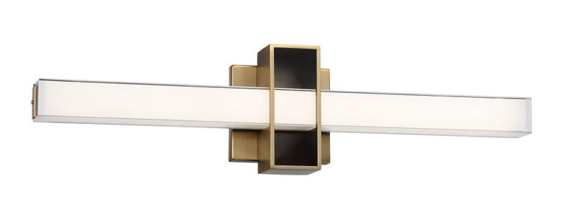 George Kovacs Major 1 Light LED Light Bath Bath Aged Brass (Bath light 24  in W x  6  in  H)