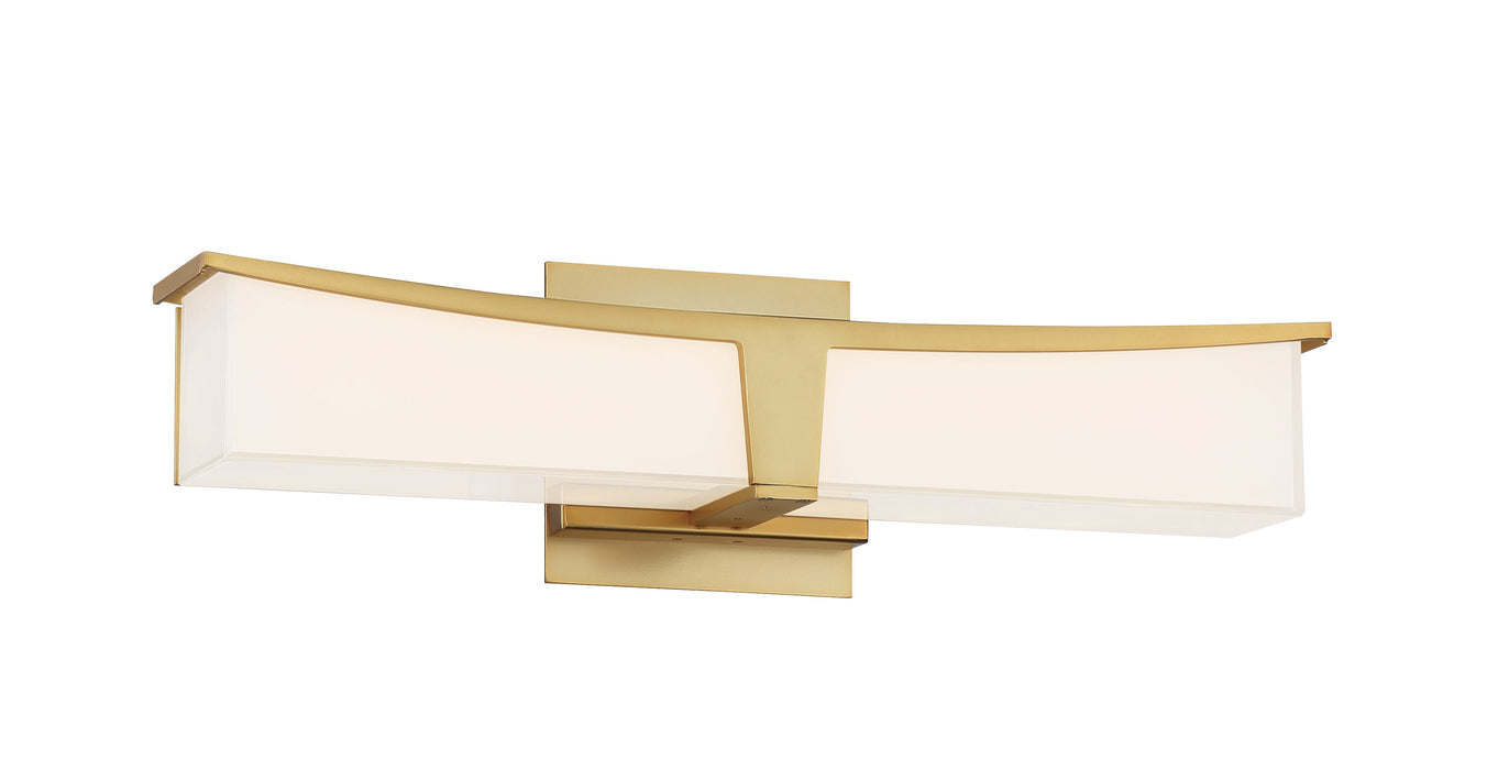 George Kovacs Plane 1 Light LED Bath Light Finished in Honey Gold (Bath light 18  in W x  5  in  H)