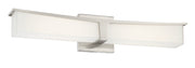 George Kovacs Plane 1 Light LED Light Bath with a Brushed Nickel Finish (Bath light 24  in W x  5 in  H) - ALCOVE LIGHTING