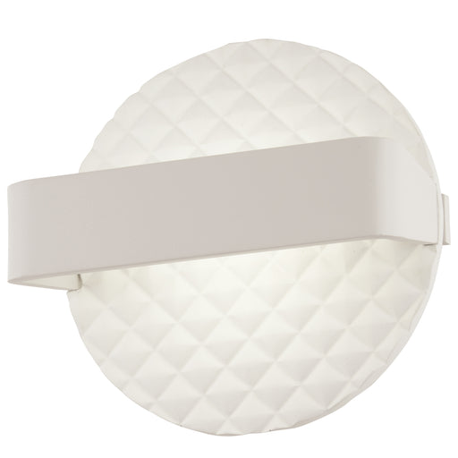 George Kovacs P1773-044B-L Quilted Matte White LED Wall Light Sconce
