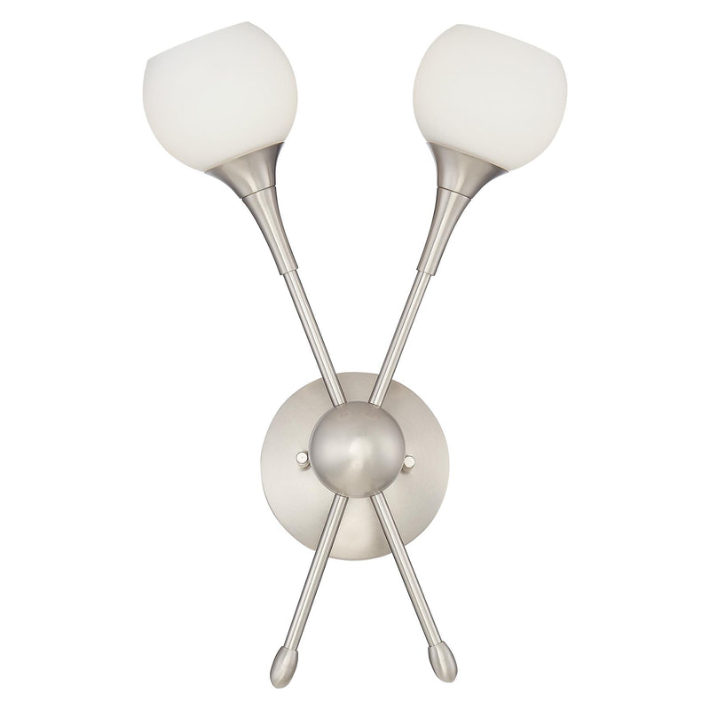 George Kovacs P1802-084 Pontil Brushed Nickel Wall Light Sconce