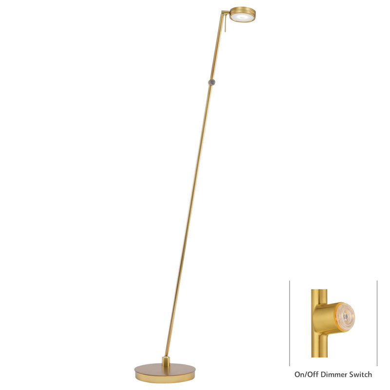George Kovacs P4304-248 George's Reading Room Honey Gold LED Floor Lamp