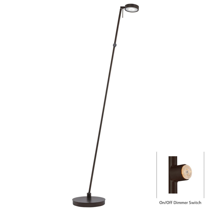 George Kovacs P4304-647 George's Reading Room Copper Bronze Patina LED Floor Lamp