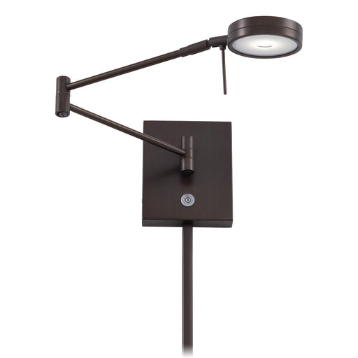 George Kovacs P4308-647 George's Reading Room Copper Bronze Patina LED Swing Arm Wall Lamp