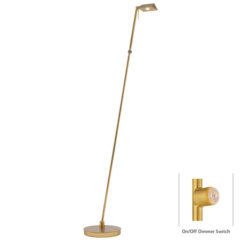 George Kovacs P4314-248 George's Reading Room Honey Gold LED Floor Lamp