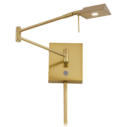 George Kovacs P4318-248 George's Reading Room Honey Gold LED Swing Arm Wall Lamp