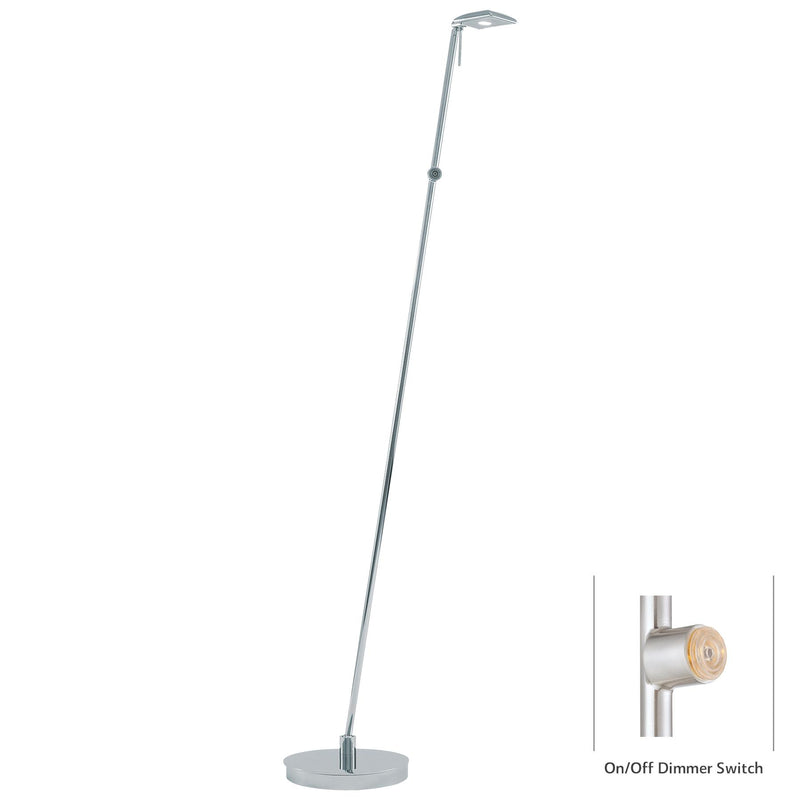 George Kovacs P4324-077 George's Reading Room Chrome LED Floor Lamp