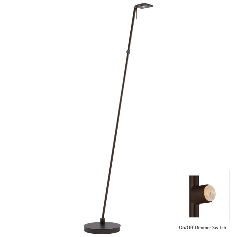 George Kovacs P4324-647 George's Reading Room Copper Bronze Patina LED Floor Lamp