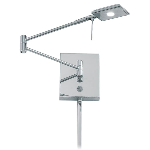 George Kovacs P4328-077 George's Reading Room Chrome LED Swing Arm Wall Lamp