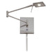 George Kovacs P4328-084 George's Reading Room Brushed Nickel LED Swing Arm Wall Lamp