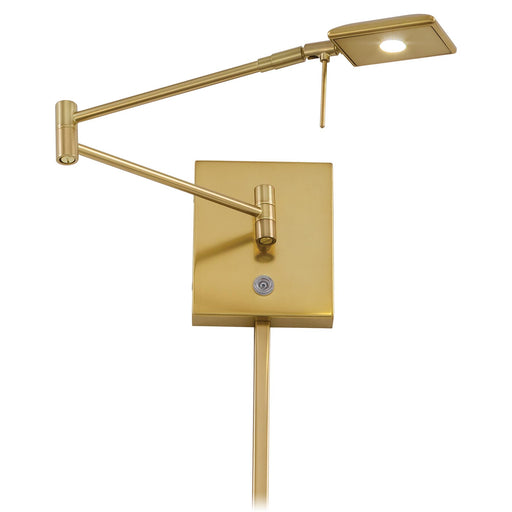 George Kovacs P4328-248 George's Reading Room Honey Gold LED Swing Arm Wall Lamp