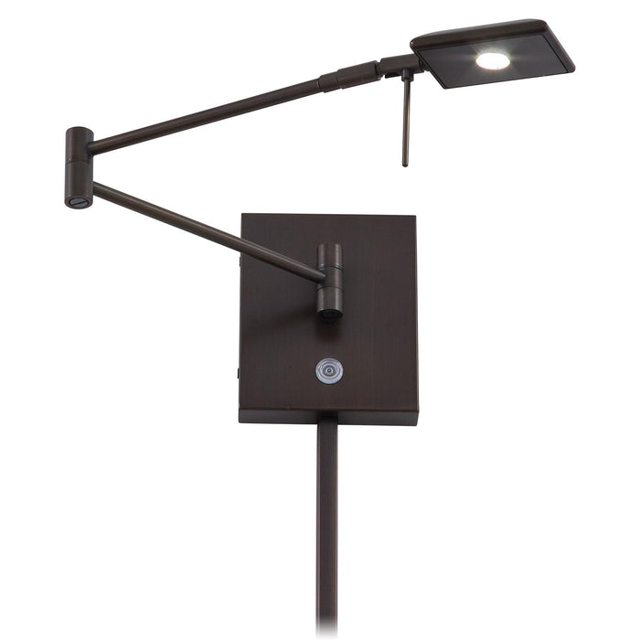 George Kovacs P4328-647 George's Reading Room Copper Bronze Patina LED Swing Arm Wall Lamp
