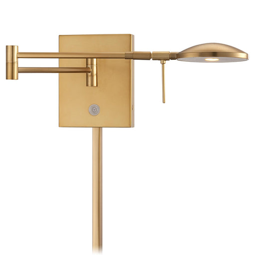 George Kovacs P4338-248 George's Reading Room Honey Gold LED Swing Arm Wall Lamp