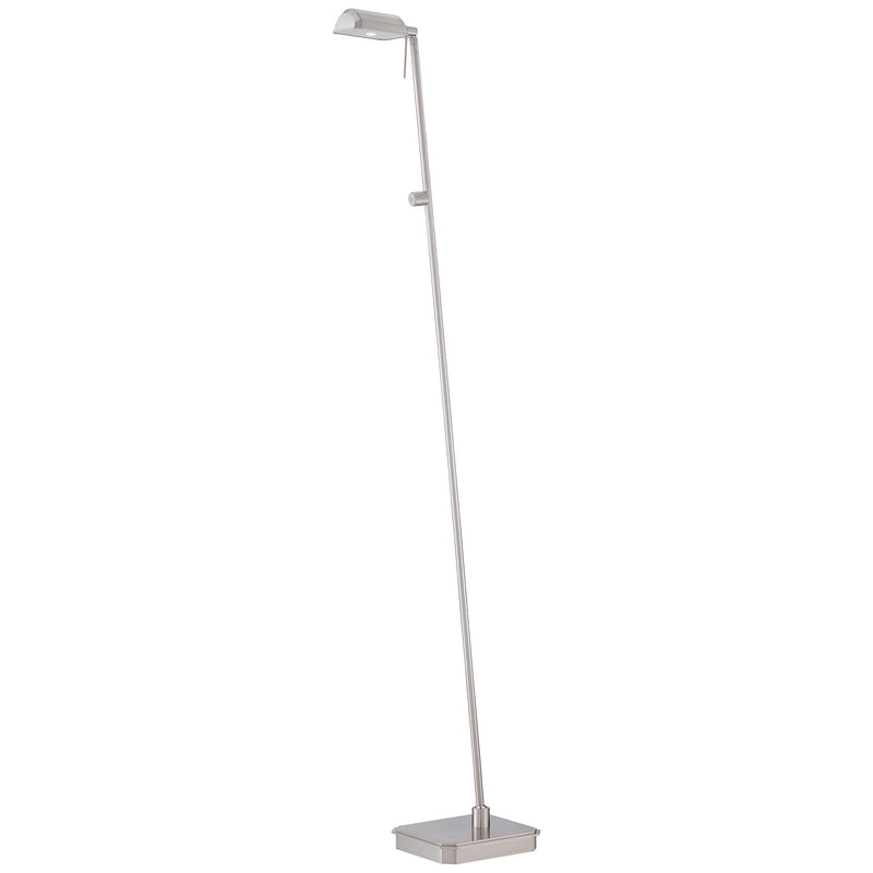 George Kovacs P4344-084 George's Reading Room Brushed Nickel LED Floor Lamp