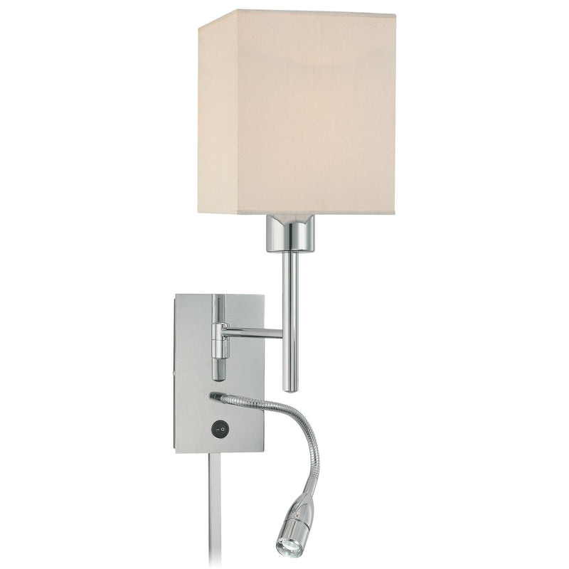 George Kovacs P477-077 Chrome Swing Arm Wall Lamp