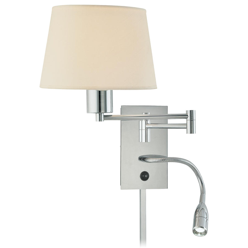 George Kovacs P478-077 Chrome Swing Arm Wall Lamp