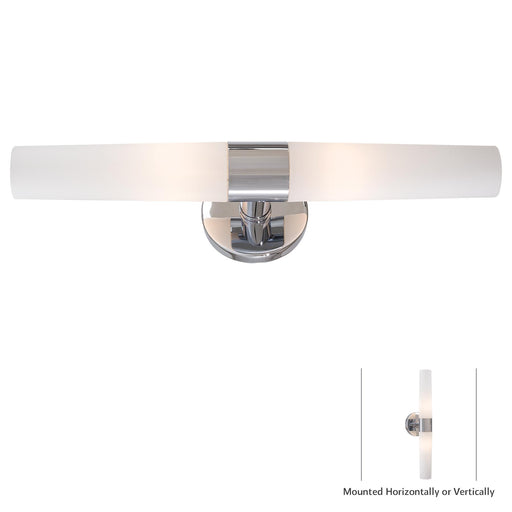 George Kovacs P5042-077 Saber Chrome Bathroom Vanity Light