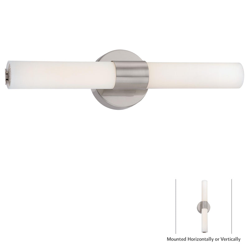 George Kovacs P5042-084-L Saber Brushed Nickel LED Bathroom Vanity Light