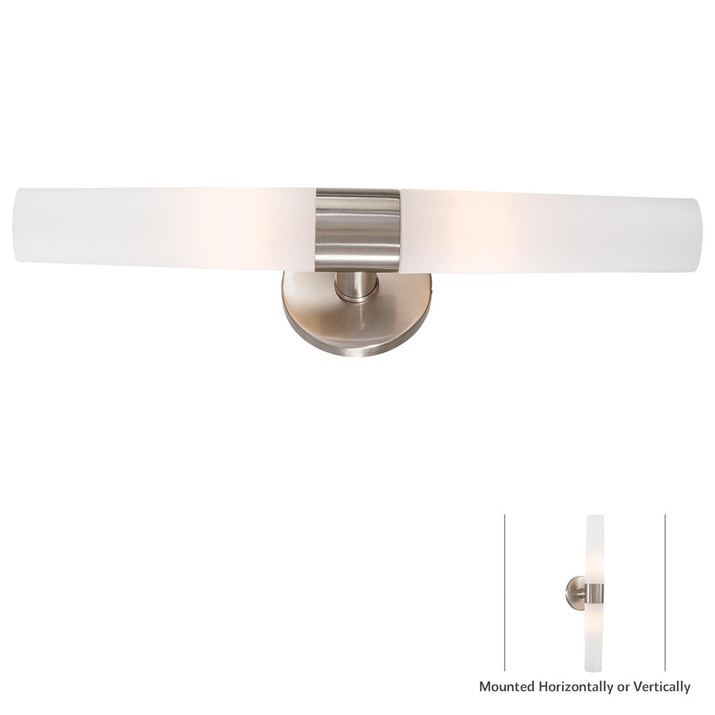 George Kovacs P5042-084 Saber Brushed Nickel Bathroom Vanity Light