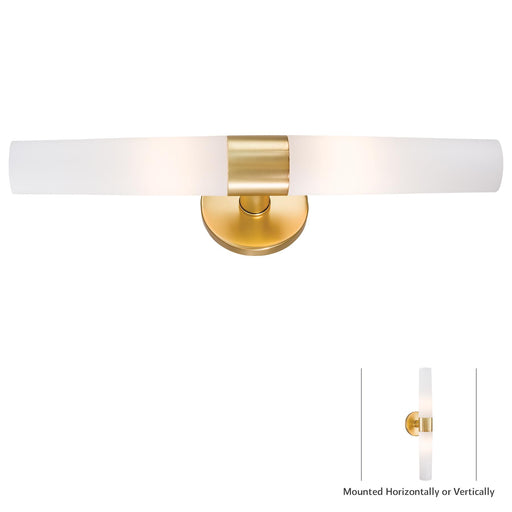 George Kovacs P5042-248 Saber Honey Gold Bathroom Vanity Light