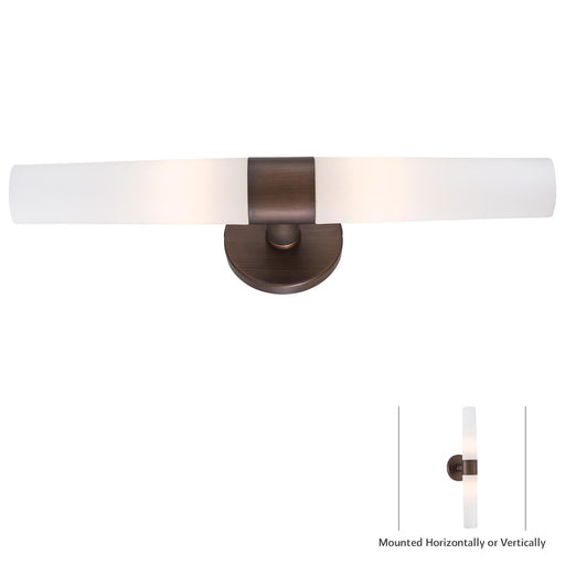 George Kovacs P5042-647B Saber Painted Copper Bronze Patina Bathroom Vanity Light