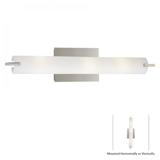 George Kovacs P5044-077 Tube Chrome Bathroom Vanity Light