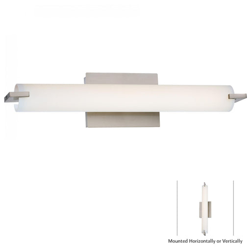 George Kovacs P5044-084-L Tube Brushed Nickel LED Bathroom Vanity Light