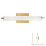 George Kovacs P5044-248 Tube Honey Gold Wall Light Sconce