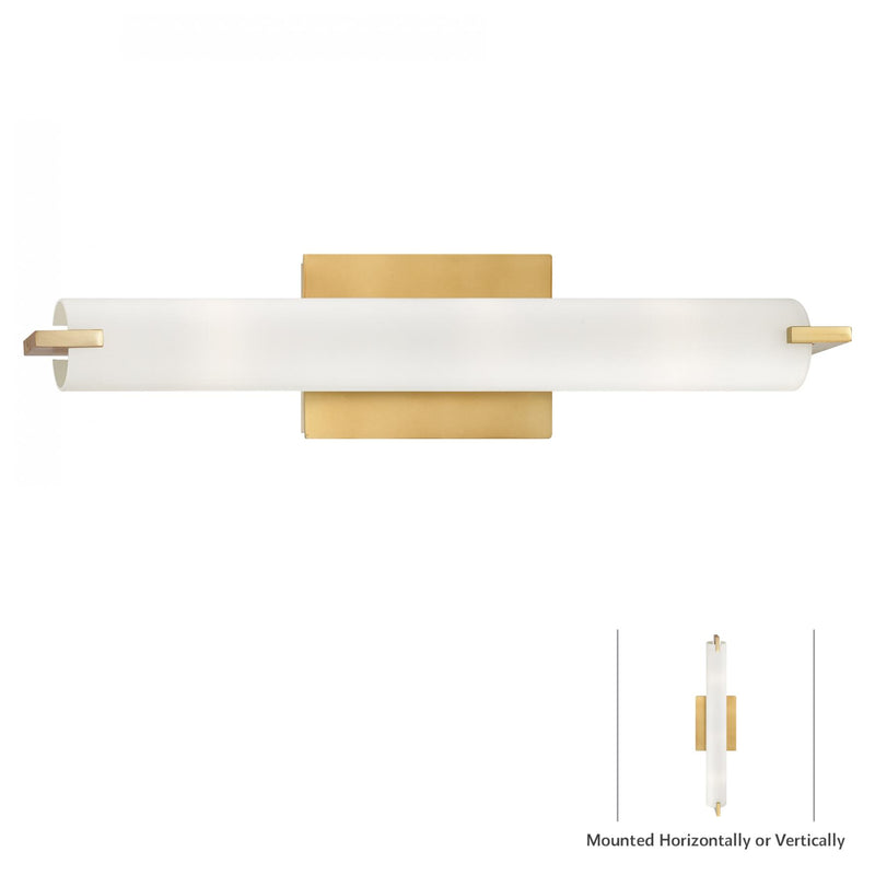 George Kovacs P5044-248 Tube Honey Gold Wall Light Sconce