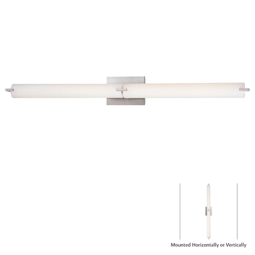 George Kovacs P5046-084-L Tube Brushed Nickel LED Bathroom Vanity Light