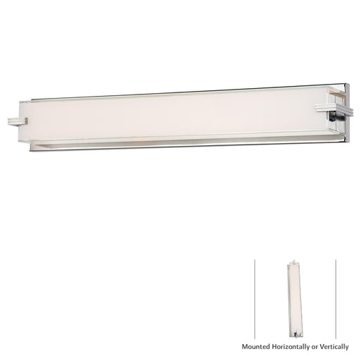 George Kovacs P5217-077-L Cubism Chrome LED Bathroom Vanity Light