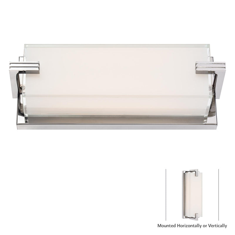 George Kovacs P5219-077-L Cubism Chrome LED Wall Light Sconce